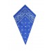 Blue Paisley Bandana Head Scarf
