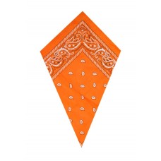 Orange Paisley Bandana Head Scarf Orange Paisley Bandana Head Scarf