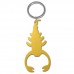 Scorpion Gold Bottle Opener Keyring