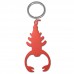 Scorpion Red Bottle Opener Keyring