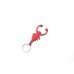 Scorpion Red Bottle Opener Keyring