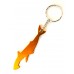 Shark Gold Bottle Opener Keyring