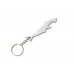 Shark Silver Bottle Opener Keyring